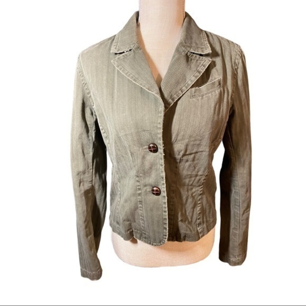 So Real So Right brand Army Green cotton jacket.